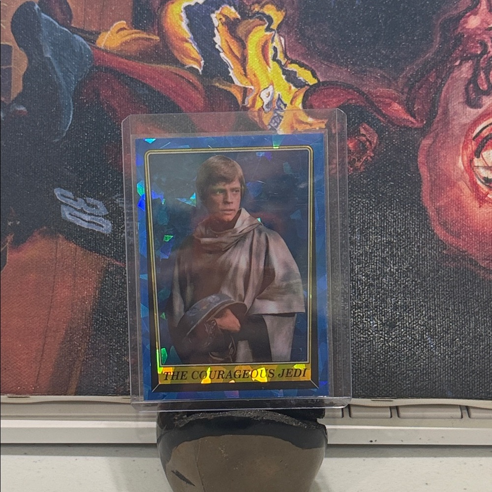 Star Wars - Return of the Jedi - The Courageous Jedi - Blue Cracked Ice Card